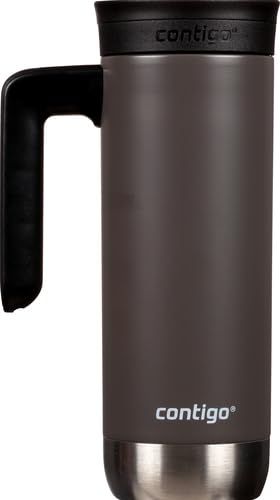 CONTIGO SUPERIOR 2.0 STAINLESS STEEL TRAVEL MUG WITH HANDLE WITH SNAPSEAL LID, 20OZ.