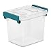 STERILITE 2.5 Qt Modular Latch Box, Teal Sachet (Available in Case of 6 or Single Unit)