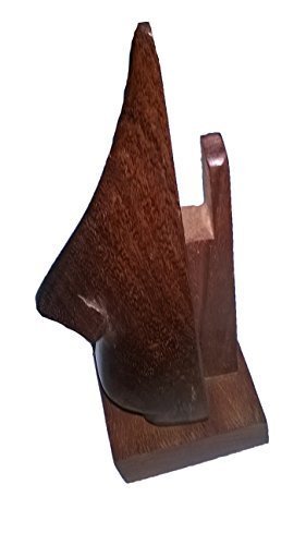 storeindya Handcrafted Wooden Eyeglass Spectacle Holder Organizer Stand Desk Desktop Sunglasses Display Eyewear Decorative Accessories Nose Shaped (Brown Collection)