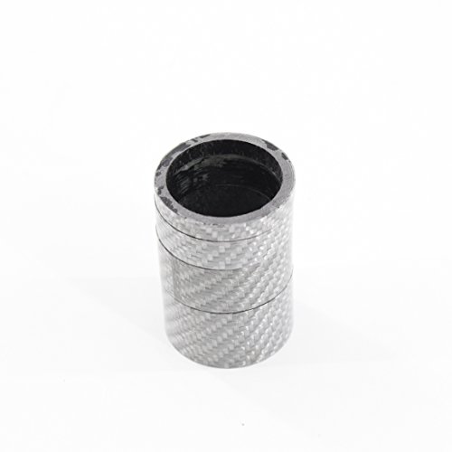 QILEFU 4pc Bike Bicycle Full Carbon Headset Spacer 1-1/8" 20 15 10 5mm (sliver)