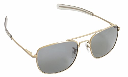 HUMVEE HMV-57B-TAN Polarized Bayonette Style Military Sunglasses with Gray Lens and Khaki Tan Frame, 57mm