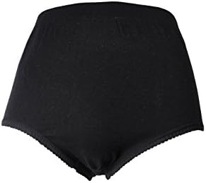 High elastic ladies fashion sexy comfortable breathe freely seamless cotton underwear (Black)