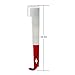 Blisstime Stainless Frame Lifter and Scraper J Hook Tool Hive Tool Beekeeping Equipment (J Shaped:11 inch) (red)