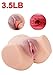 Masturbator Sex Doll with Big Ass Tight Canals for Men Masturbation Vagina Anal Sex, PALOQUETH 3D Realistic Masturbator with Soft Material Dual Ends for Stimulating
