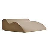 Lounge Doctor Contour Pillow with Cooling Gel Memory Foam Cappuccino Universal/One Size Fits All MLDP-Cappuccino