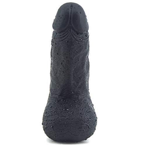 HLQW toy Simulated Penile Prosthetic Female MastÅ«rbator for Both Genital and AnÄl Purposes for Adults (Color : Black)