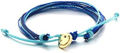 Fashion Multi-Color Handmade Wax String Bracelet and Bracelet Hand-Woven Friendship Bracelet Ladies Adjustable Original Jewelry