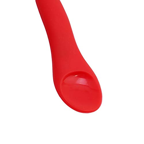 Baby K Spoon - Baby Soft Silicone Feeding Spoon Table 4 Colors Cute Animal Infant Kids Weaning Tableware Utensils - Bottle Cute Ladel Dropper Spoon Silicone Dosage Dispenser Dinner Table - Thumbnail 4