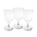 Party Essentials Hard Plastic Two Piece 5.5-Ounce Wine Glasses, Clear, Pack of 50
