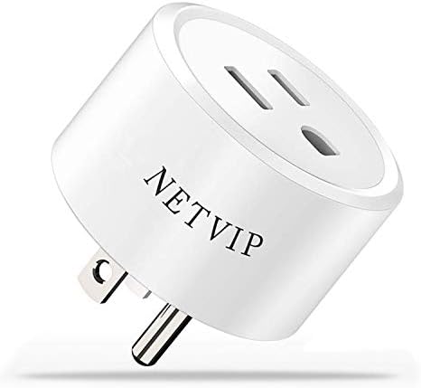 Smart WiFi Plug Outlet Compatible with Alexa and Google Home & IFTTT, Remote Control Your Home Appliances from Anywhere, Voice Control and Timer Function Wireless Socket , No Hub Required