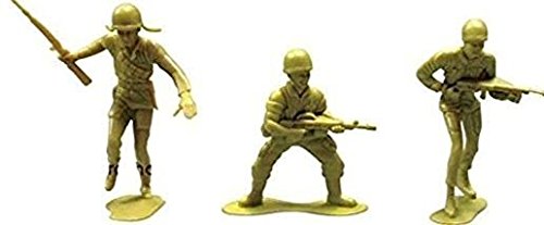 S.S 6 Soldiers Jumbo Army Men 4.75" Large Soldiers