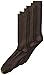 Gold Toe Men's Metropolitan Dress Sock, 3 Pairs, Brown, Shoe Size: 13-15