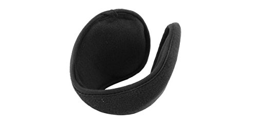 uxcell Unisex Winter Pad Fleece Cover Ear Warmer Back Earmuffs Black
