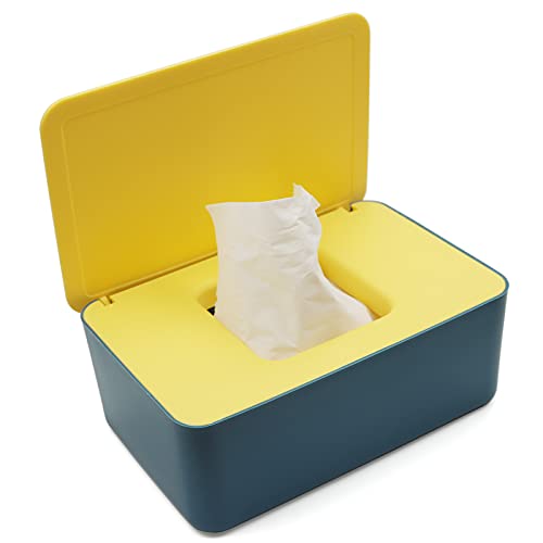 Baby Wipes Dispenser, Wet Wipes Dispenser Box, Toilet Wipes Dispenser Box, Baby Wipe Dispenser, Baby Wipes Box Keep Wipes Fresh with Lid Seal Dustproof for Home Office Organiser Storage