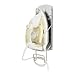 Variera, Inc. Galvanized Metal Mount Holder for Iron and Steamers Home Kitchen Bedroom Organizer Appliance Station Wall Plate (No Iron)