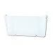 Deflecto Unbreakable DocuPocket, Wall File Organizer, Letter Size, Clear, Single Pocket, 14.5