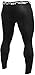 Defender Men's Compression Baselayer Pants Legging Shorts Tights Basketball, 710-blackblack, Large