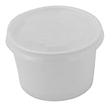 100 Count Deli Containers Durable Food Storage Containers with Lids, Hot and Cold Disposable Containers Use for Frozen Desserts, Soups, or Any Food of Your Choice (4oz)