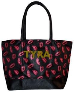 Personalized Kisses Print Canvas Shopping Cosmetic Tote Bag (Personalized)