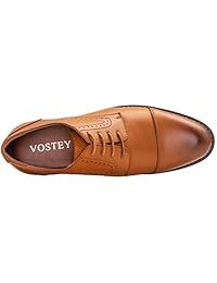 VOSTEY Zapatos de vestir clásicos para hombre