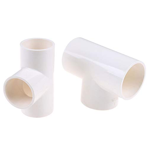 Ioffersuper 1Pc 3-Way PVC Water Pipe Tube Adapter Connectors 40mm-63mm Diameter (50mm)
