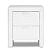 Baxton Studio Frey Upholstered Modern Nightstand, 21.5
