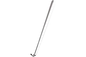 Metal Shoe Horn Heavy Duty Stainless Steel Long Handle Shoehorn Stable Shoe Spoon Silver