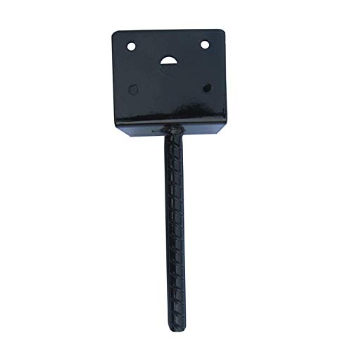 MTB U Shape Fence Post Holder Ground Spike Post Anchor Metal Black