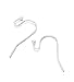 Adabele 200pcs Hypoallergenic Ball End Fish Earring Hooks 20mm Sterling Silver Plated Brass Ear Wire for DIY Craft Earrings Jewelry Making CF206-S