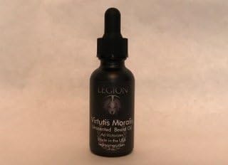 Legion Men - Virtutis Moralis Beard Oil - Unscented - Made with organic ingredients and essential oils in the USA