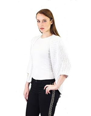 Theory Renata Open Cardigan, White, Large