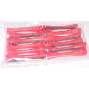 Permanent Wave Rods Concave Midget Red - One Dozen (3 pack)