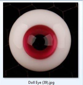 GEM 8mm Half Round Glass Eyes / BJD Doll Eyes / Custom-made Eyes Eyeball For Halloween
