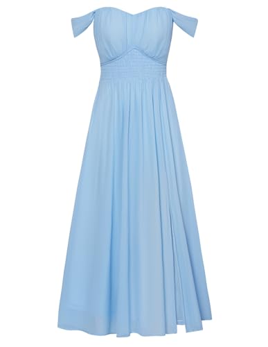 GRACE KARIN Summer Light Blue Dress