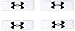 Under Armour 1” Performance Wristband 4-Pack, White (100)/Black, One Size Fits All