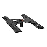 CURT 16310 X5 Gooseneck to 5th Wheel Adapter for B&W Black Hitches, Industry-Standard Base Rails, 20,000 lbs