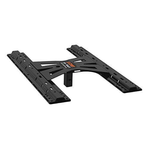 CURT 16310 X5 Gooseneck to 5th Wheel Adapter for B&W Black Hitches, Industry-Standard Base Rails, 20,000 lbs