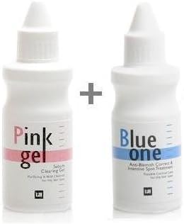 KOREAN COSMETICS, Leejiham Cosmetics, Special Care for trouble skin.Pink Gel30ml + Blue One 50ml (cleanser and trouble Sebum Care Products, sebum control, oil-free)[001KR]