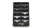 BarberMate Blade Rack Storage Tray - Holds 10 Clipper Blades (Black)