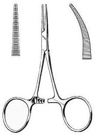 Hermann Medizentechnik BR12-21110 Forcep Hartman Mosquito Curved 3.5" Ea