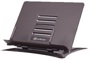 Book Stand - Heavy Duty Steel Adjustable Foldable Tray Portable Tablet Stand Holder (Black, Small)
