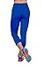 iLoveSIA Women's Tights Capri YOGA Running Pants Leggings Royal Blue L
