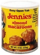 Jennies Almond Flavored Macaroon, 8 Ounce -- 12 per case.