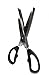 Emerson Durable Shredding Scissors, Five Stainless-Steel Multi-Blades, Black