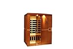 DYNAMIC SAUNAS AMZ-DYN-6310-01 Madrid 3-Person Far Infrared Sauna - Curbside Delivery