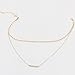 Geerier Layer Coin Choker Necklace Set Pendant Bar Necklace