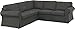 The Thick Cotton IKEA Ektorp 2 2 Sofa Cover Replacement is Custom Made for IKEA Ektorp Corner Or Sectional Sofa Slipcover (Durable Cotton Dark Gray)