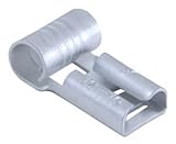 NON INSULATED FLAG TERMINAL 12-10AWG TIN PLATED BRASS .250 INCH 50/PKG