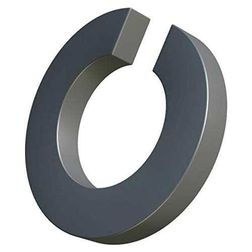 M5 Stainless Steel Spring Washers, Split Ring, Helix Lock Washer, Single Coil Square Section Shim, Gasket Ring for 5mm Bolt/Screw DIN 127 A2 (Pack of 50)