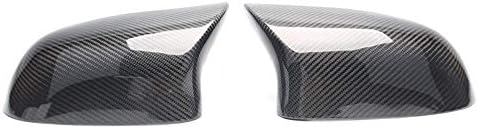 1 Pair Carbon fiber Rear Mirror Cover Fit For bmw X4 F26 & X3 F25 Rearview Mirror Replacement Cover For X5 F15 & X6 F16 2014-2018